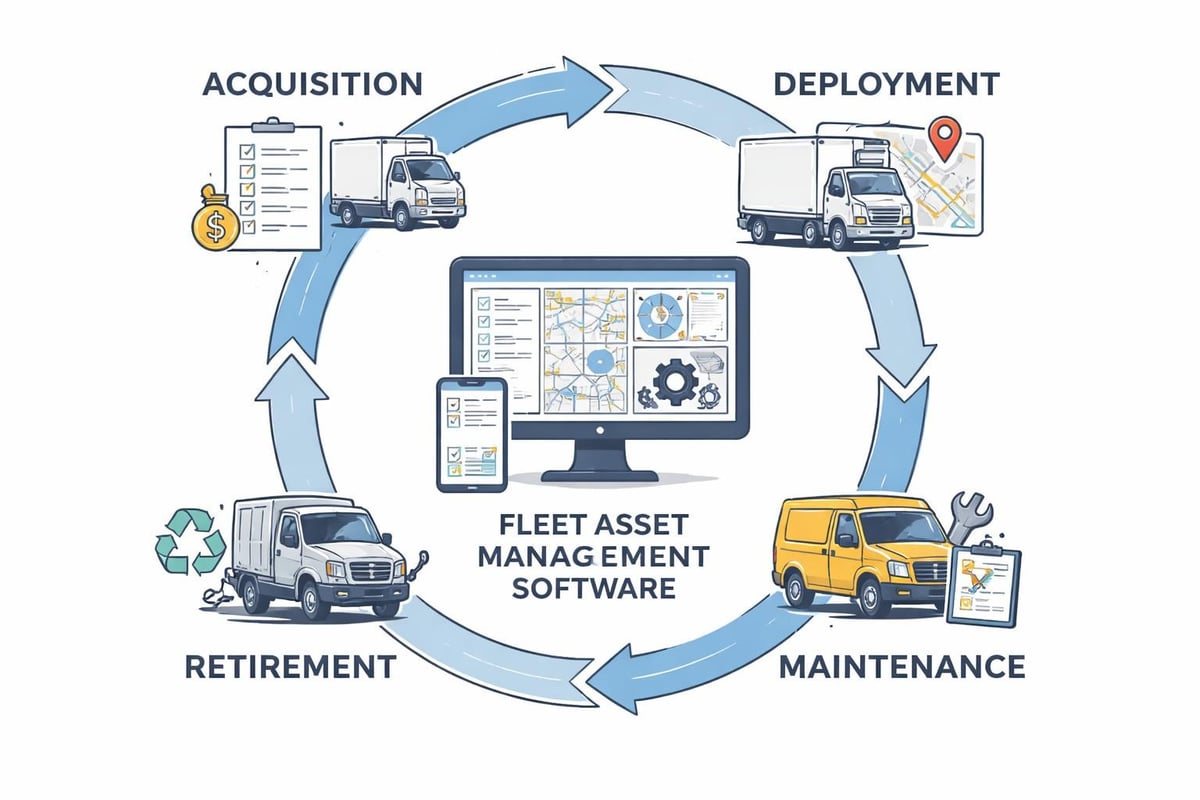 Fleet asset lifecycle workflow