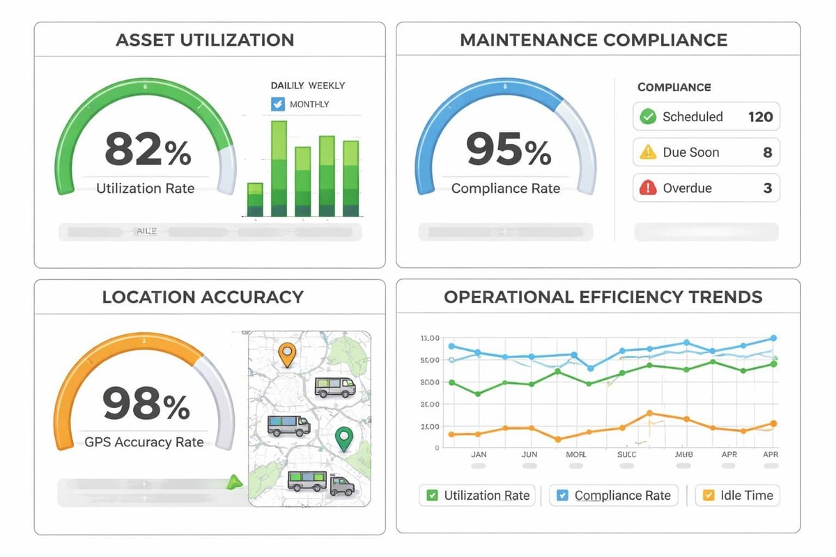 Fleet management performance dashboard