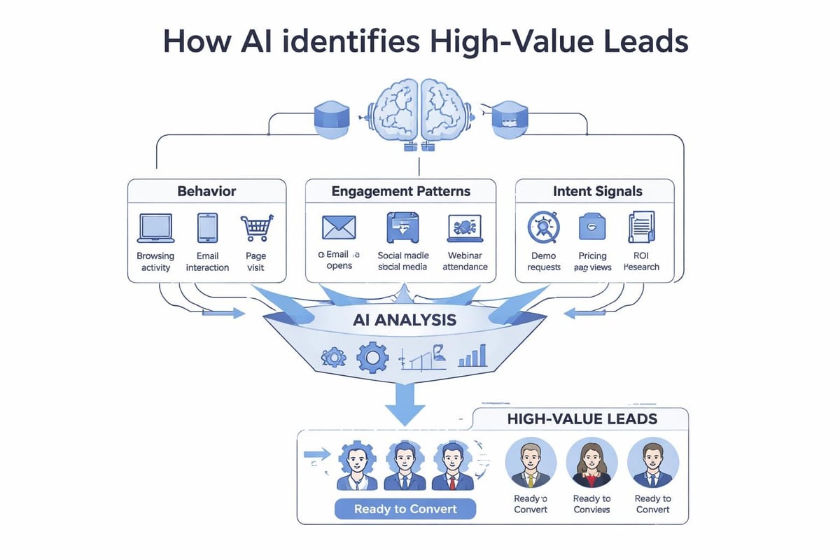 AI systems identifying qualified leads