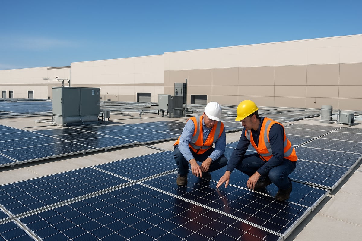 commercial solar panel installation cost guide 2025