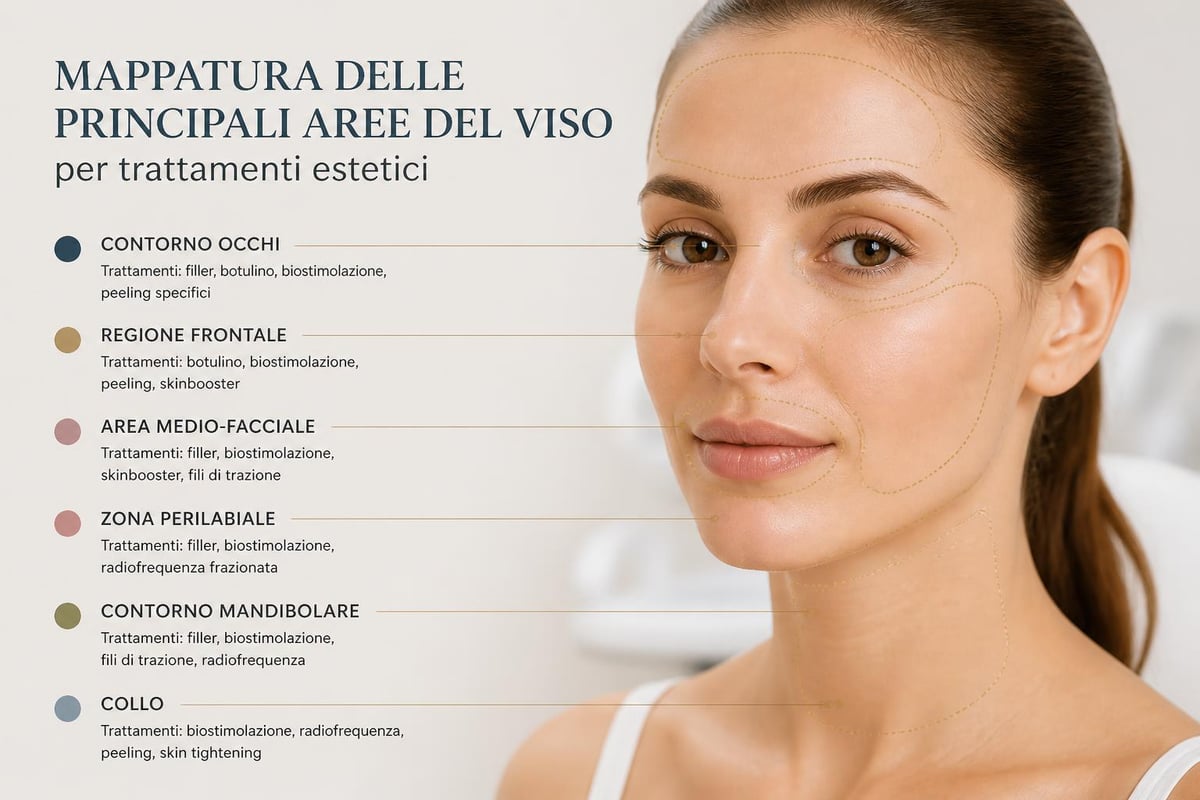Zone di trattamento del viso