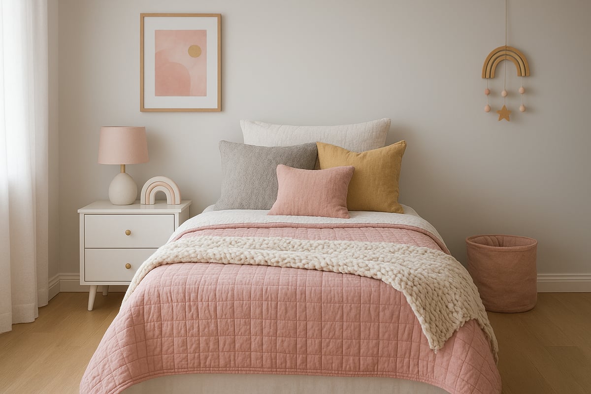 Styling tips for pink single bed covers