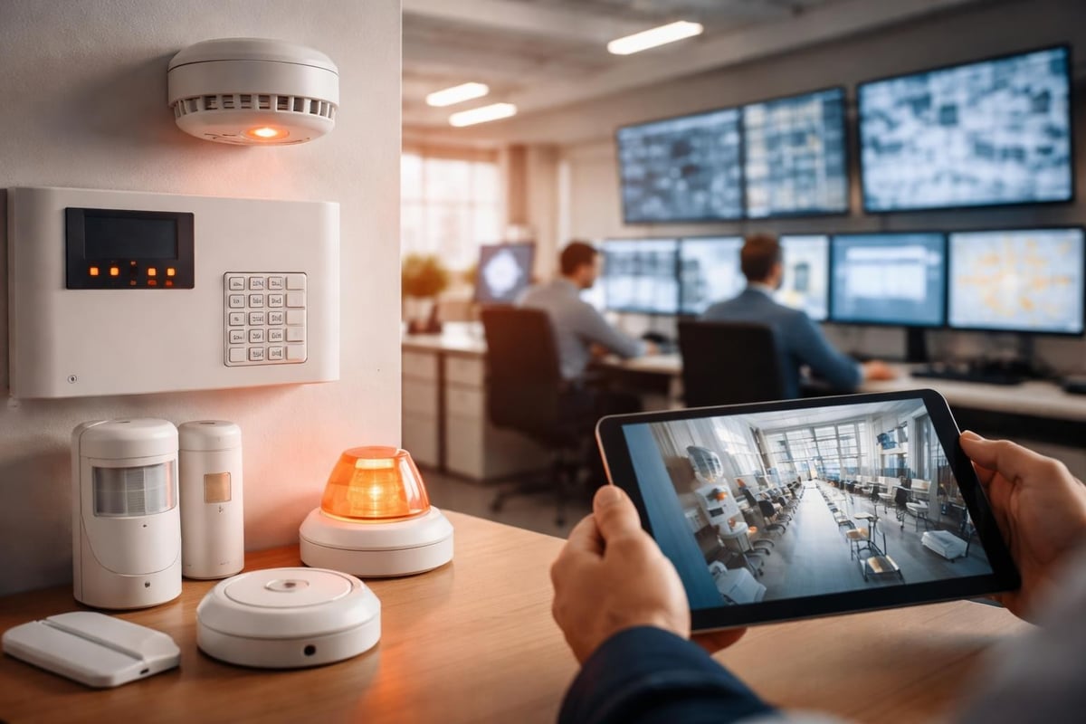 Automatic alarm system architecture