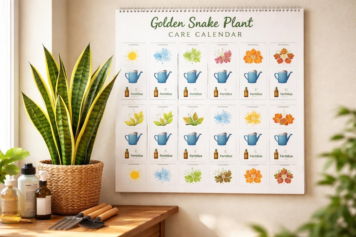 Golden snake plant care schedule