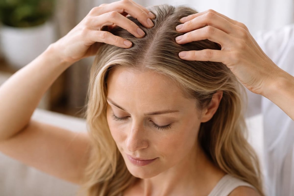 Scalp massage technique