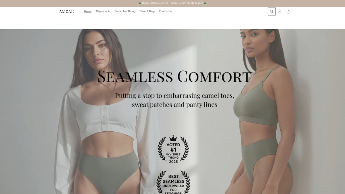 8 Trendy Picks Under For Women in 2026 - Ambar Wear Invisible Camel Toe Thong – High Rise & Low Rise ($14.90)