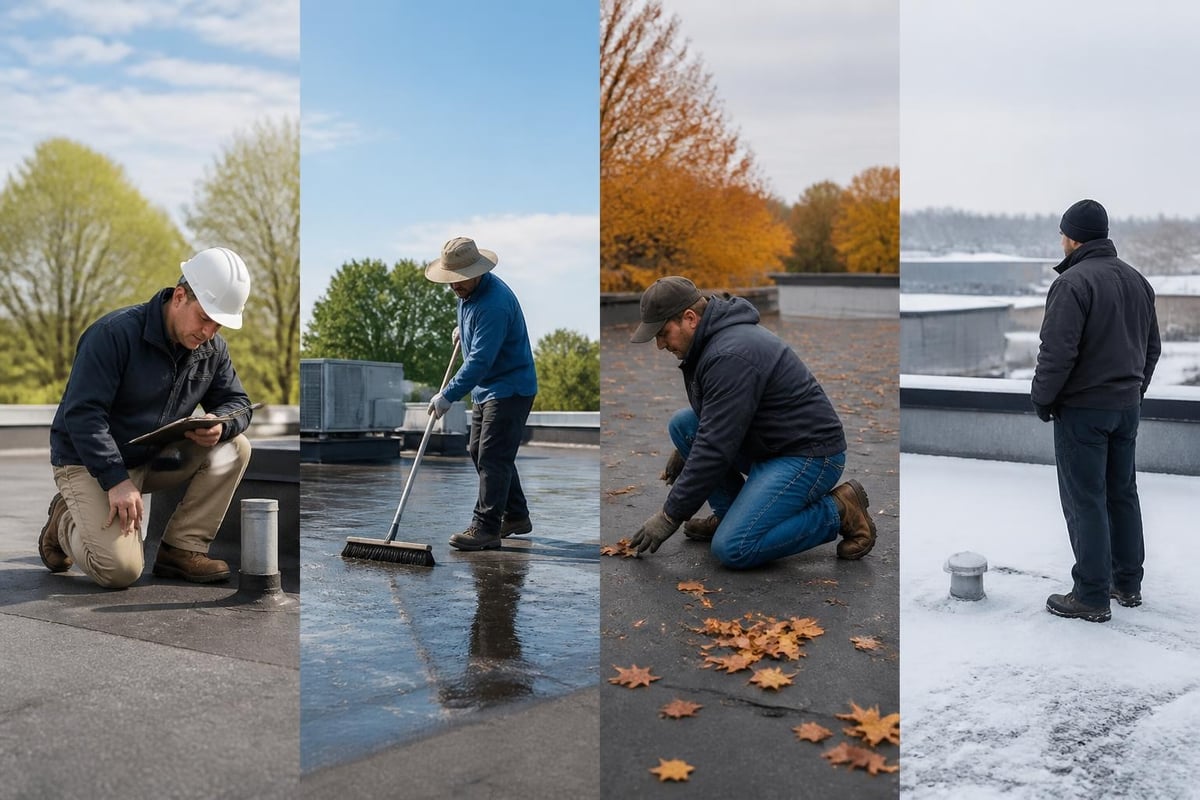 Flat roof maintenance schedule