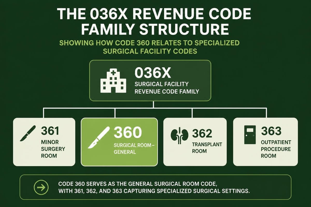 Operating room revenue code hierarchy