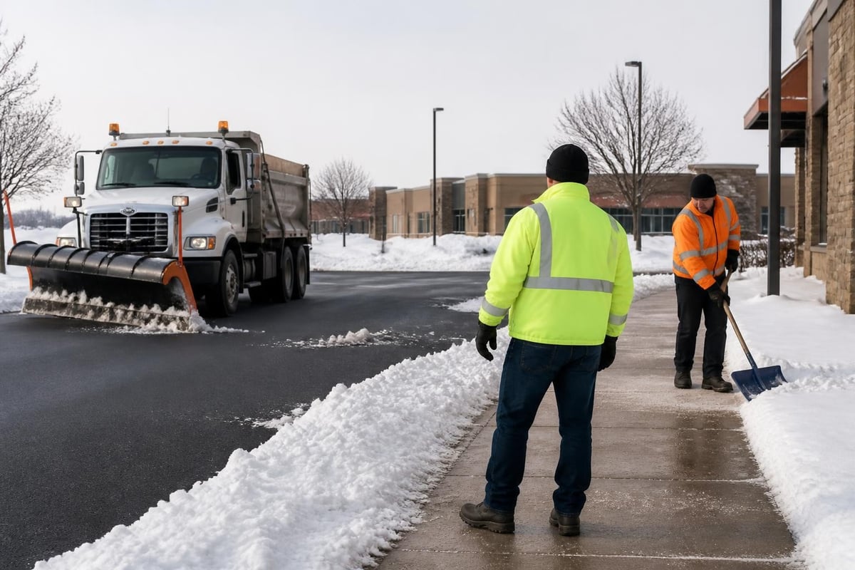 Coordinated snow removal workflow