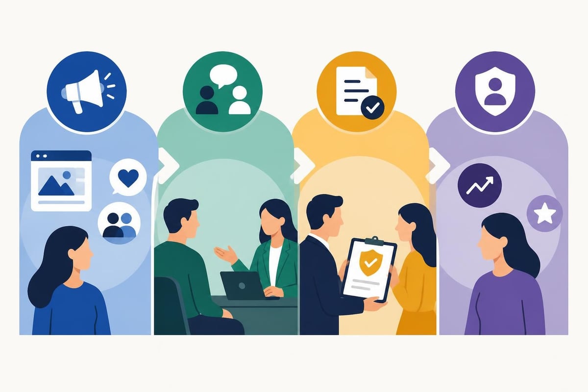 Financial advisor client acquisition funnel