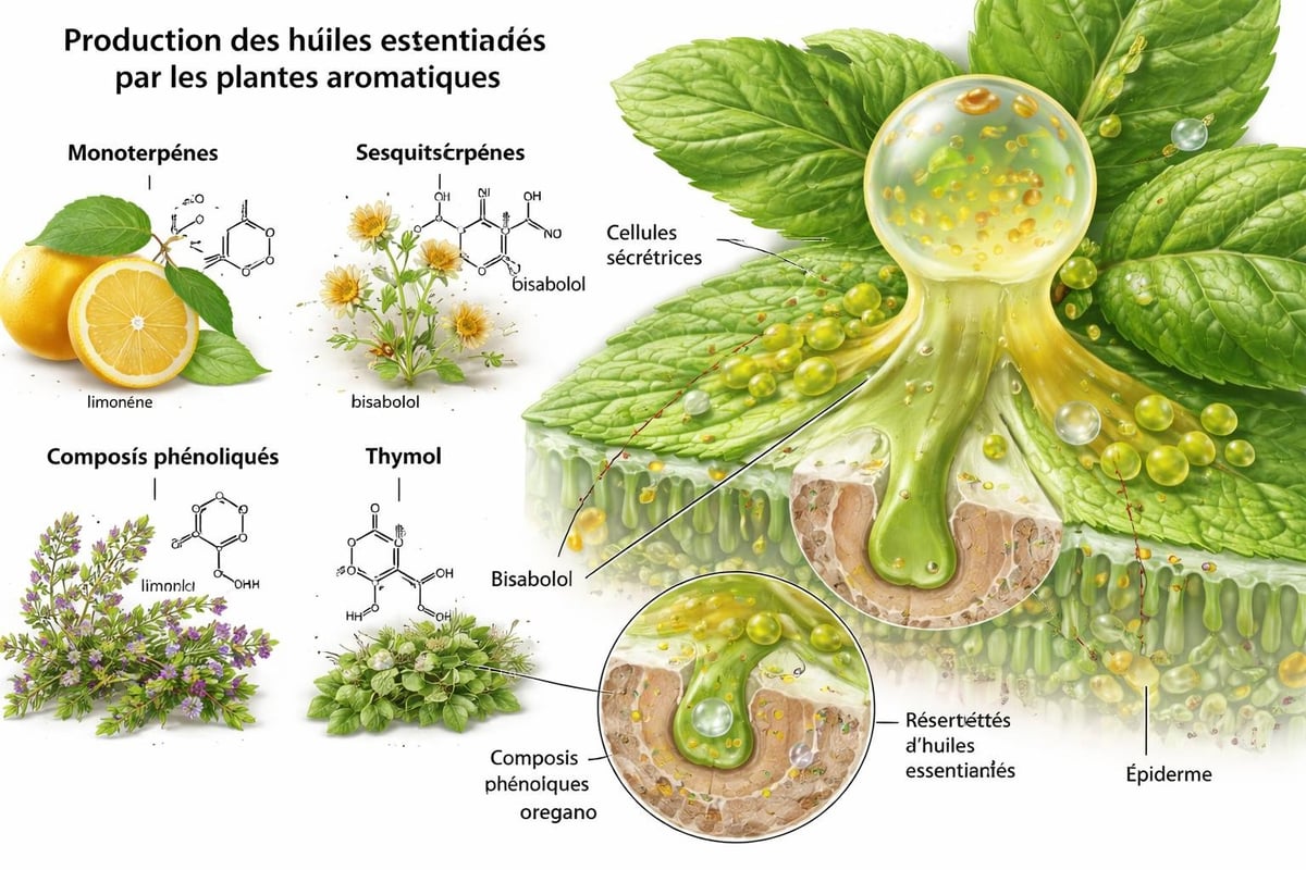 Structure biochimique des aromatiques