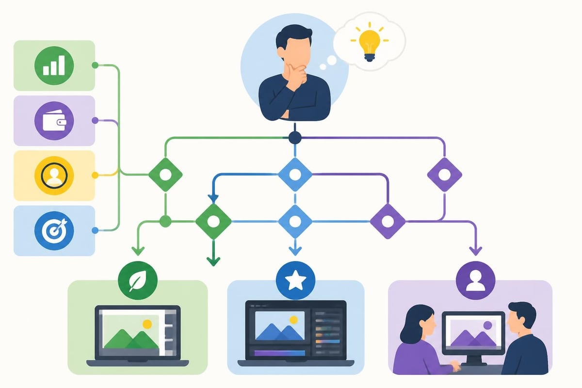 Video editing decision tree