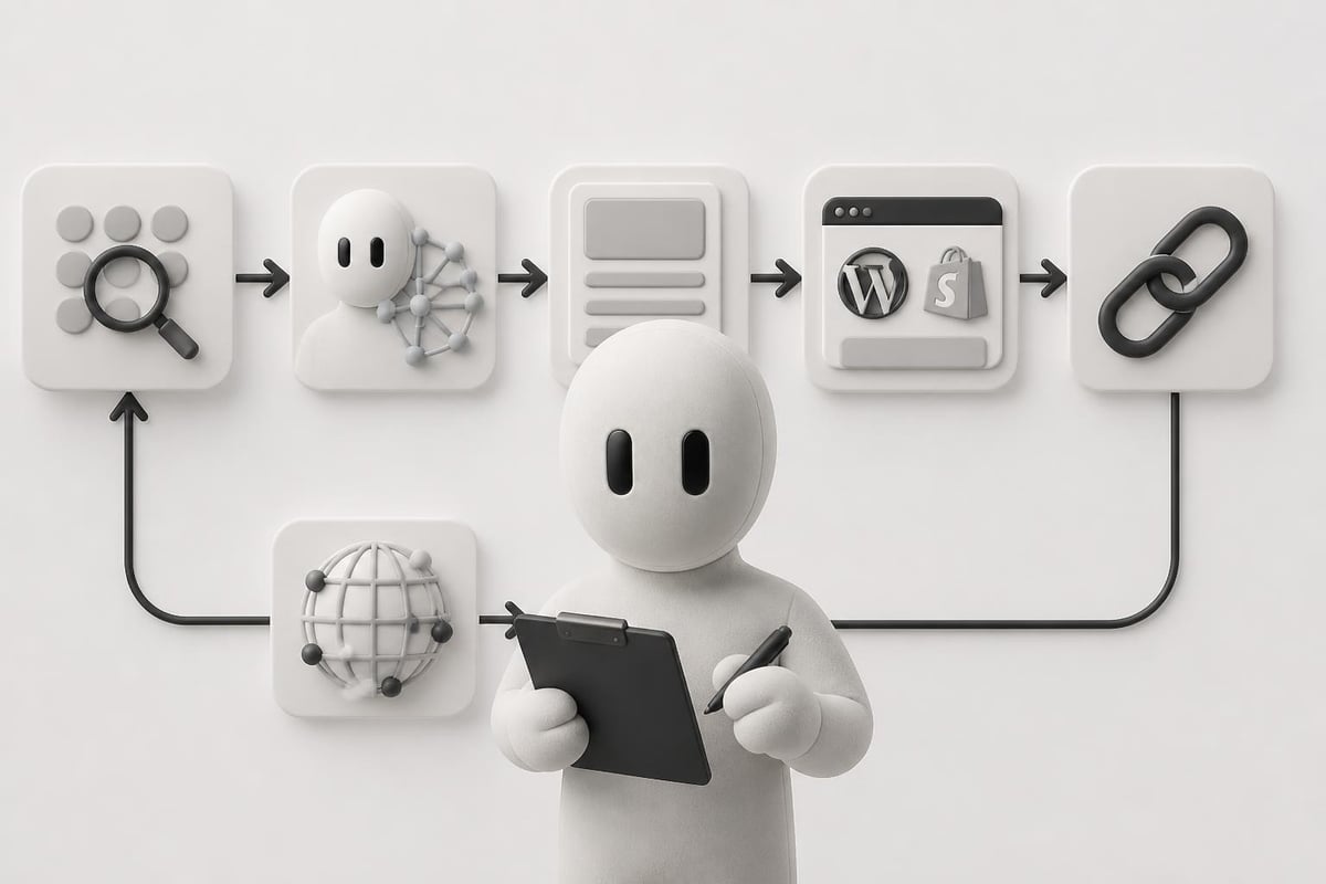 API integration workflow for content automation