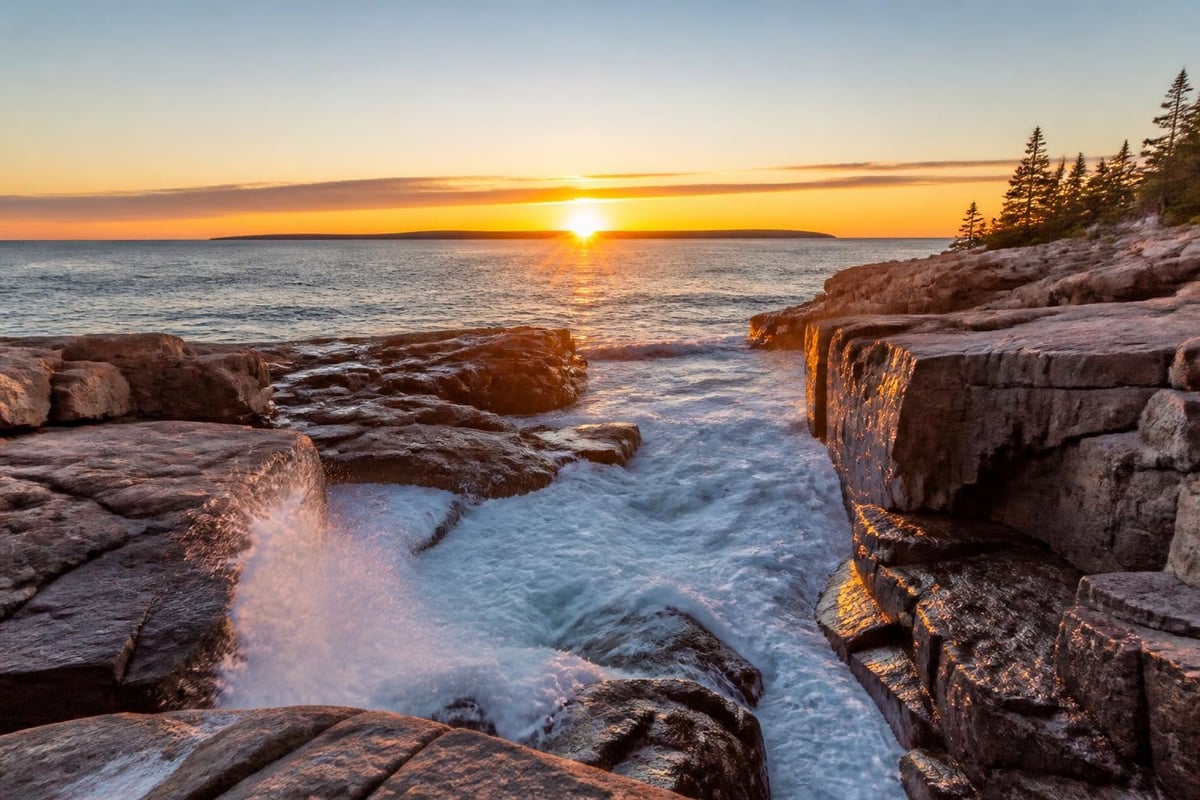 Acadia National Park features