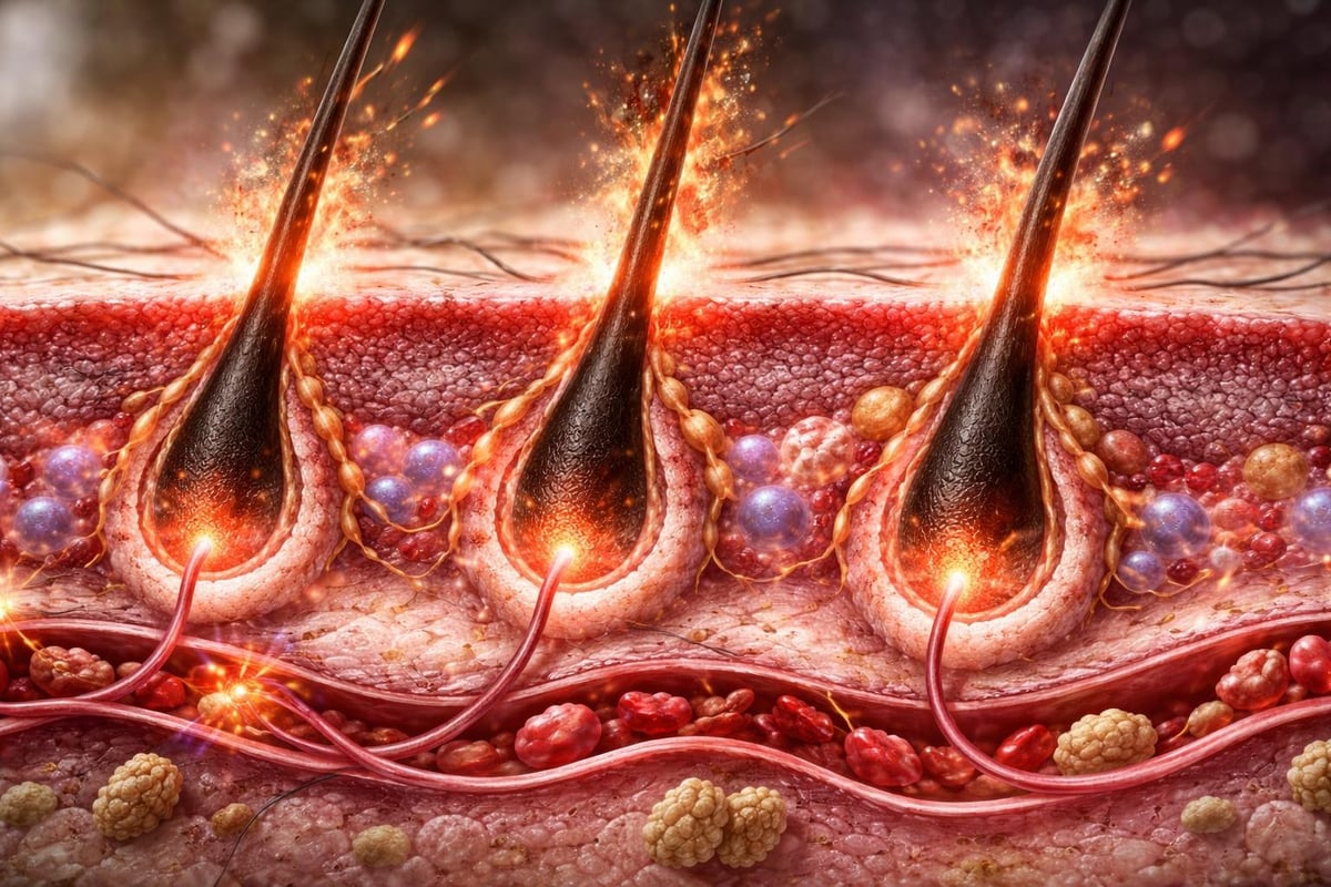 Follicle inflammation cycle