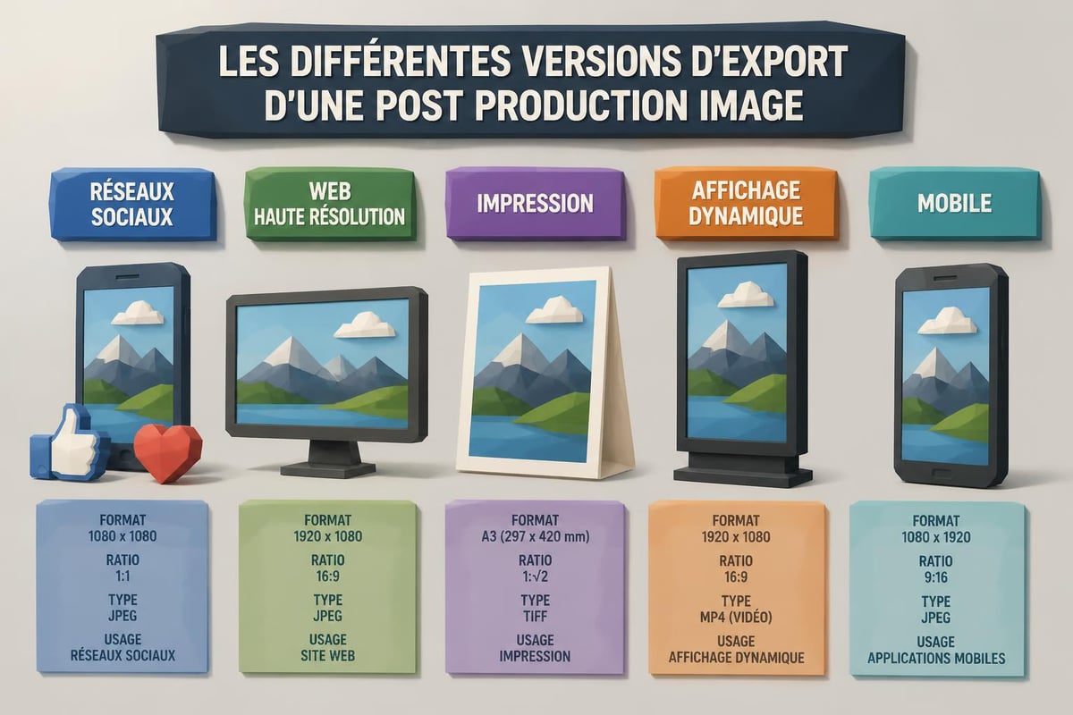 Workflow d'export optimisé