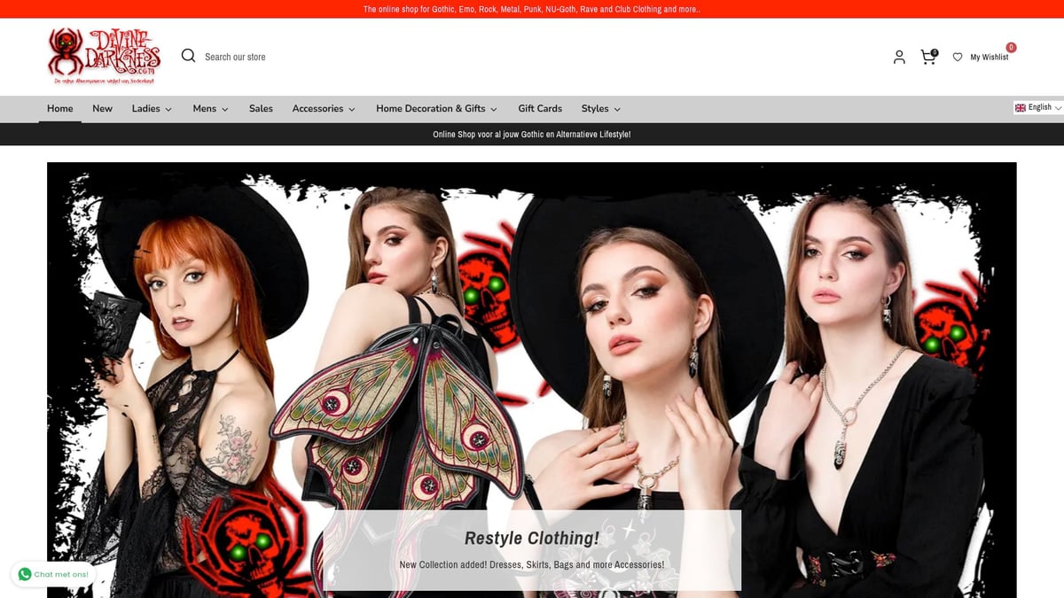 9 Beste Gothic Kleding Winkels Nederland Voor 2025 - DivineDarkness