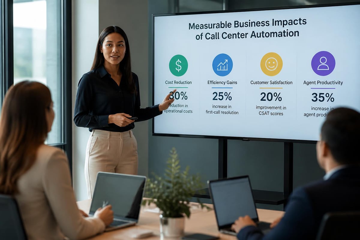 Call center automation ROI metrics
