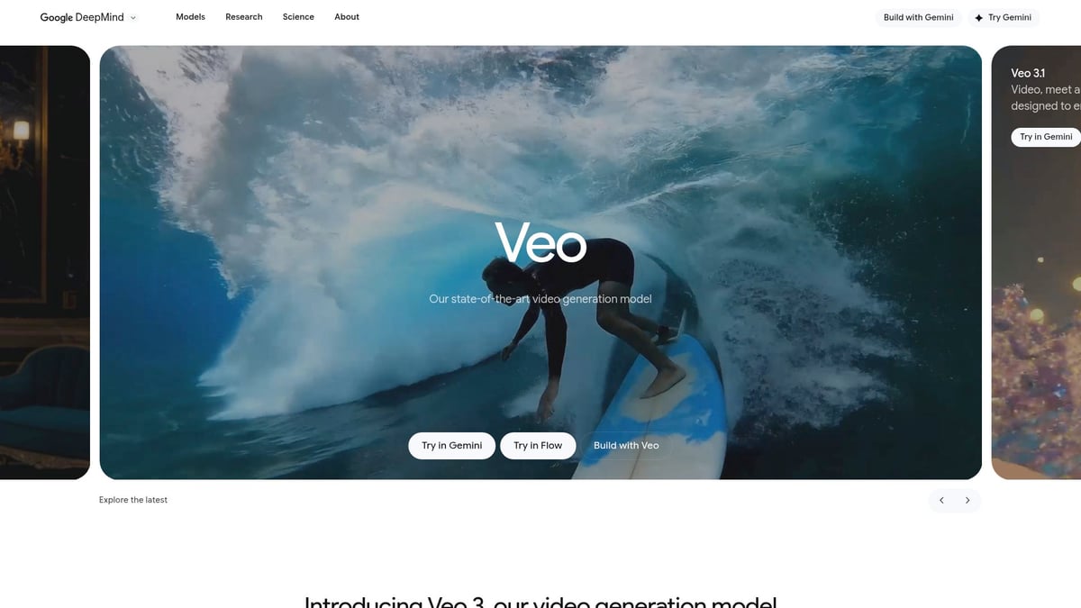 Top 10 Best AI Video Tools To Try In 2026 - Google Veo 3.1