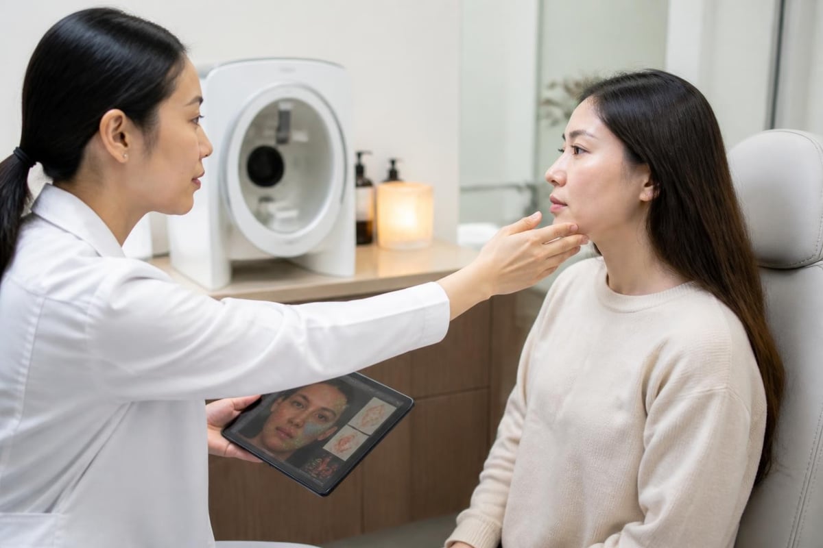 Pre-treatment skin assessment