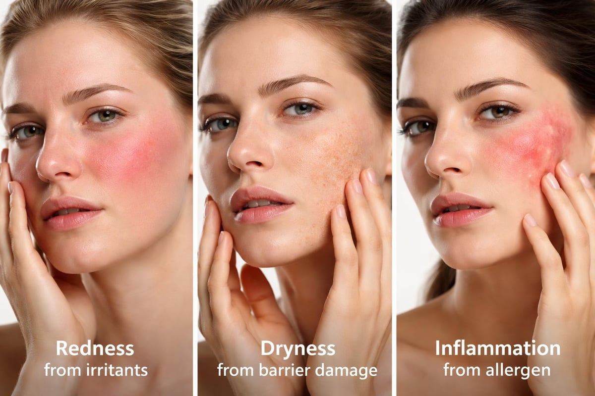 Sensitive skin characteristics