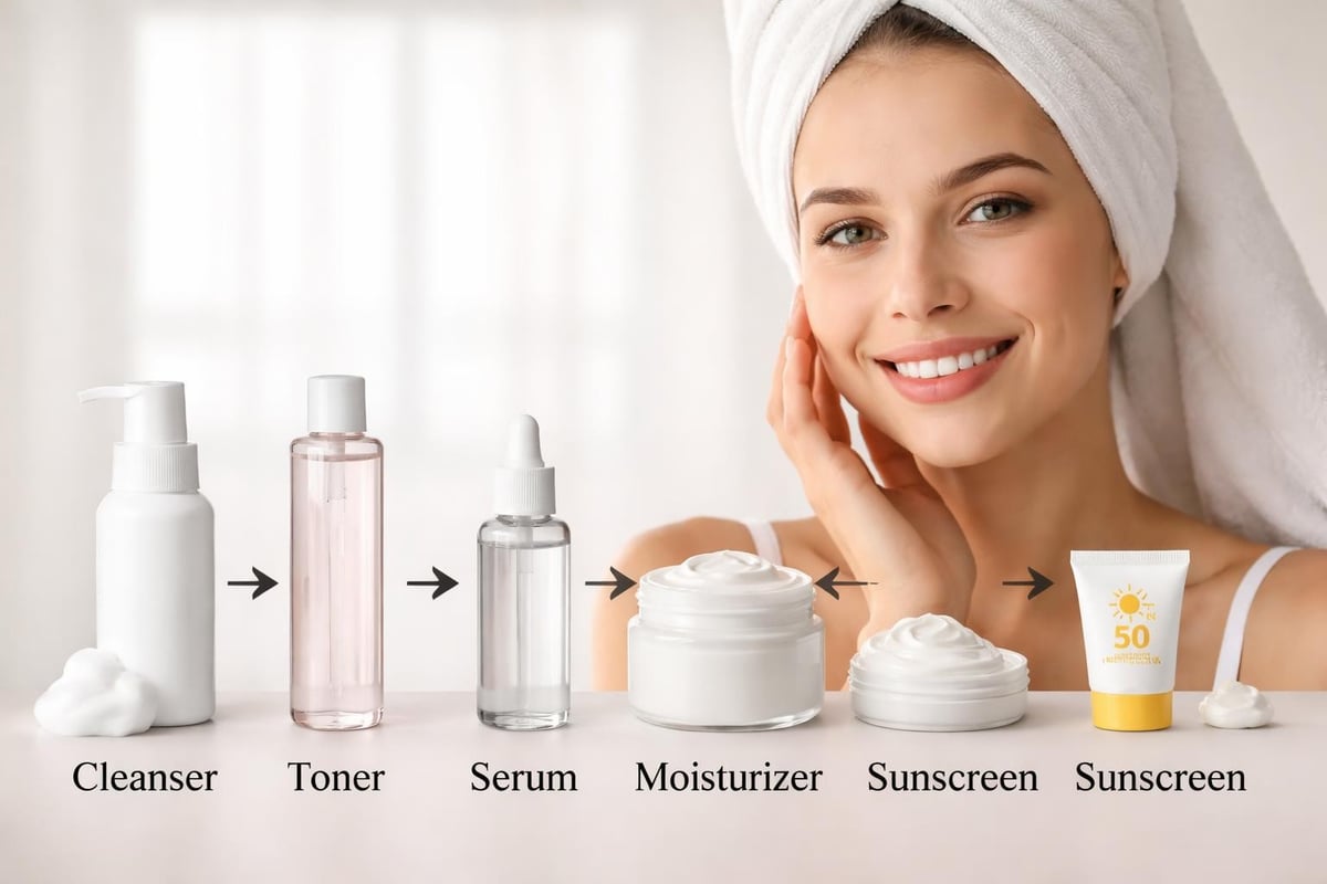 Layering skincare products