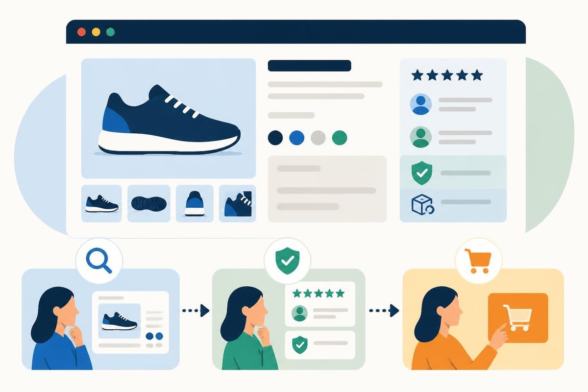 Product page conversion funnel
