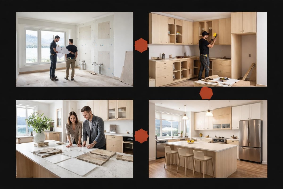 Kitchen renovation workflow