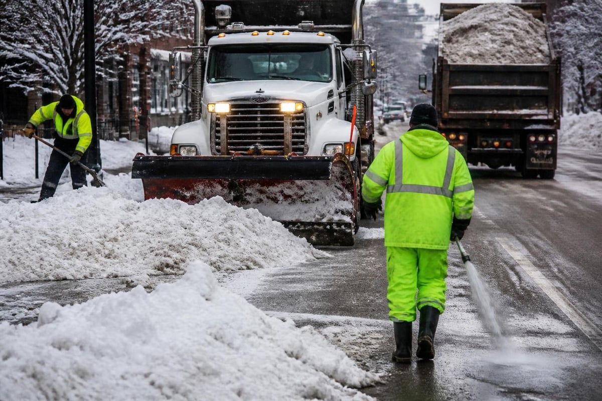 Commercial snow removal service components