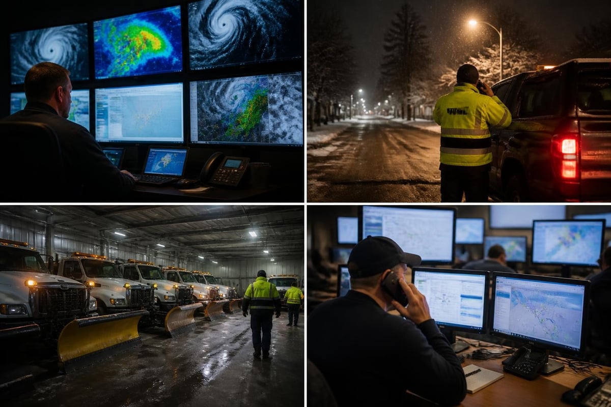 Emergency snow response coordination