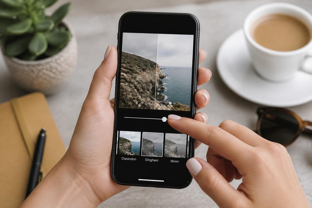 Instagram filter adjustment workflow
