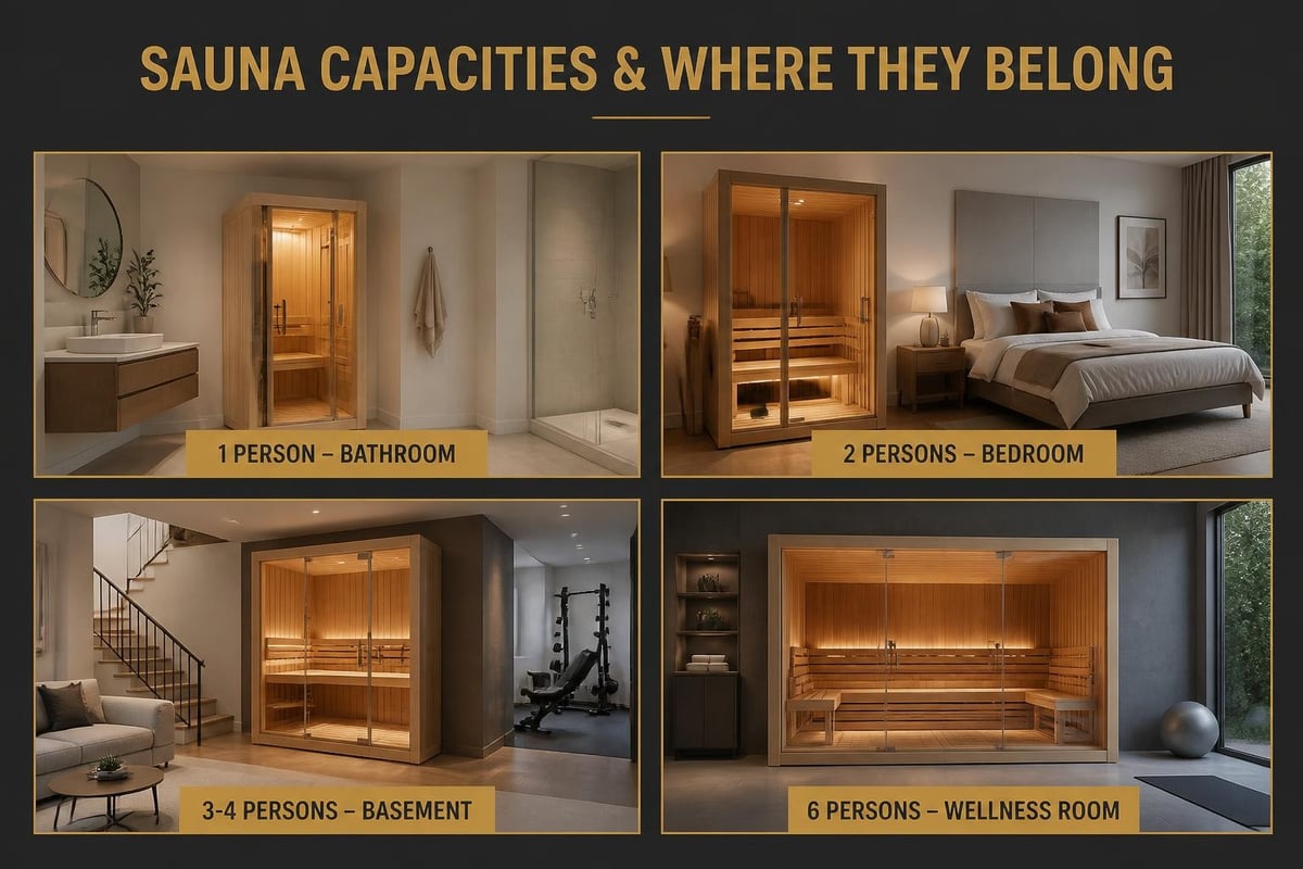 Home sauna sizing guide