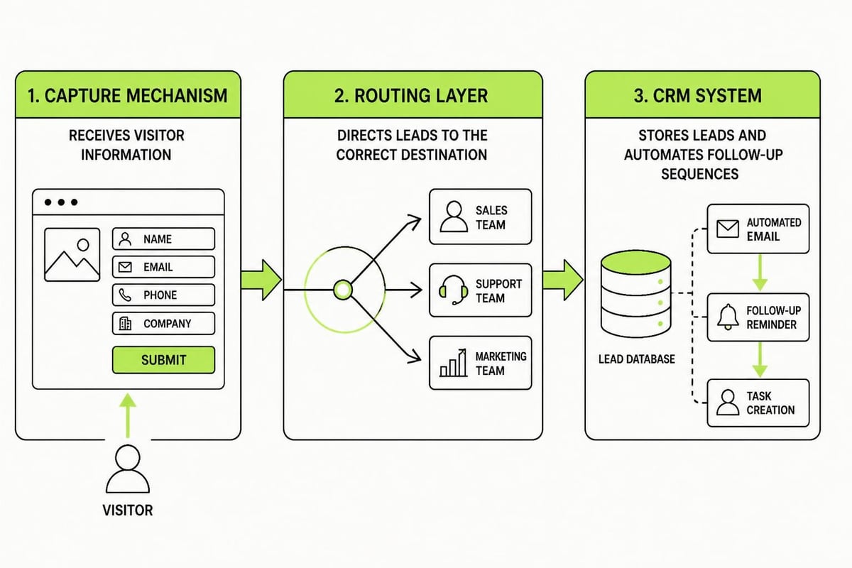 Lead capture system workflow