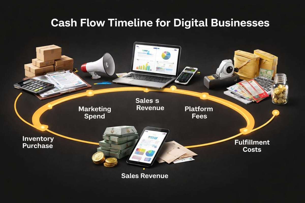Digital business cash flow cycle
