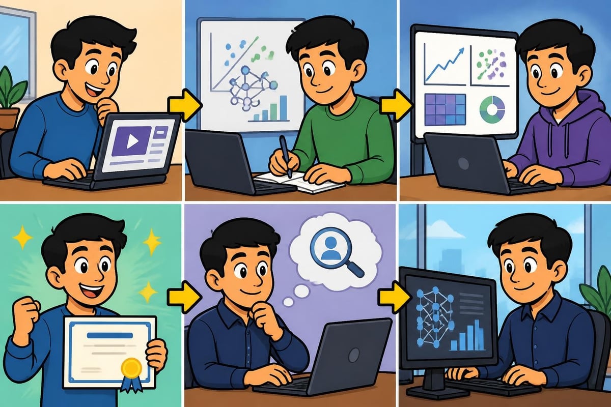 AI ML career transition timeline
