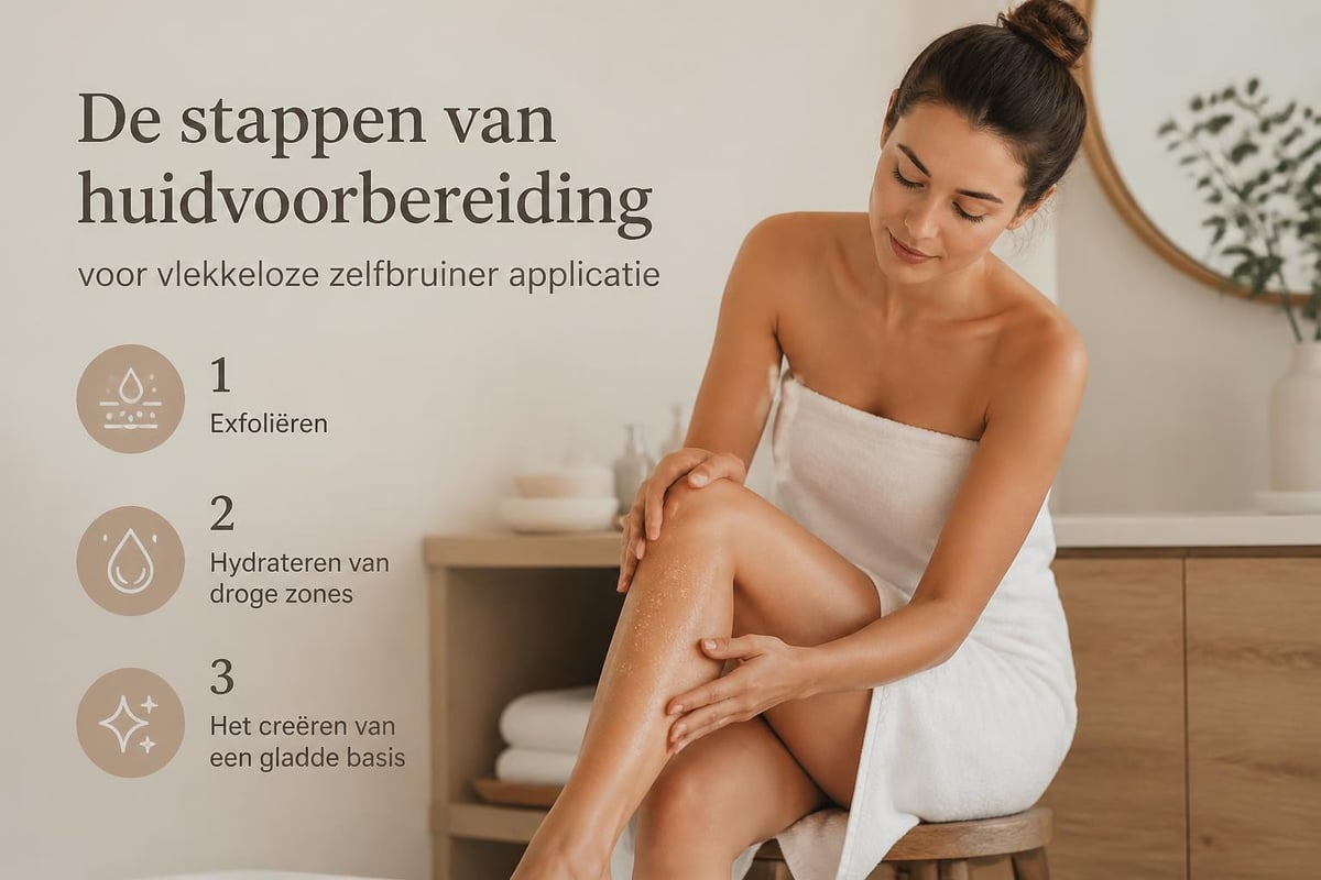 Voorbereiding huid voor zelfbruiner