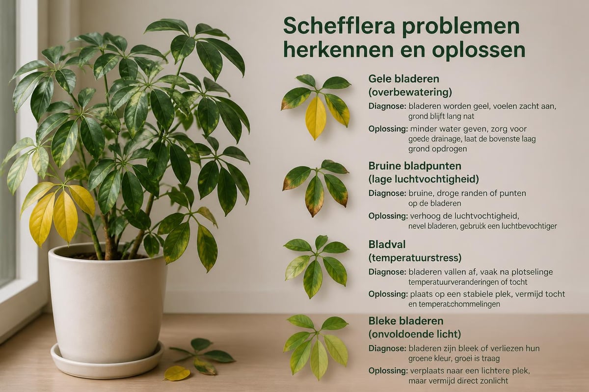 Schefflera probleemherkenning