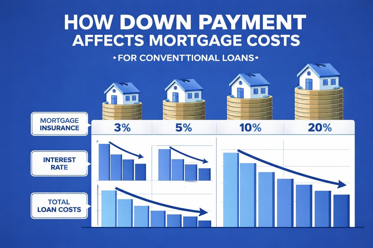 Down payment percentages and mortgage insurance impact