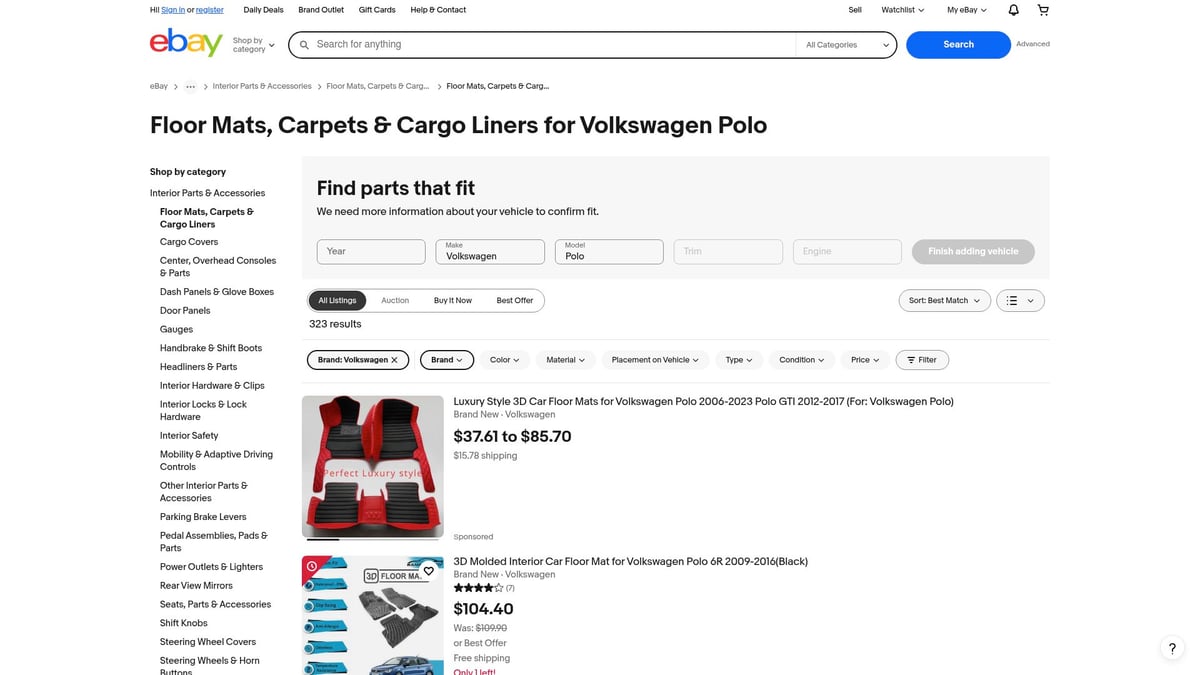 Top 7 Polo Car Floor Mats for Ultimate Protection in 2025 - Volkswagen Genuine Rubber Floor Mats