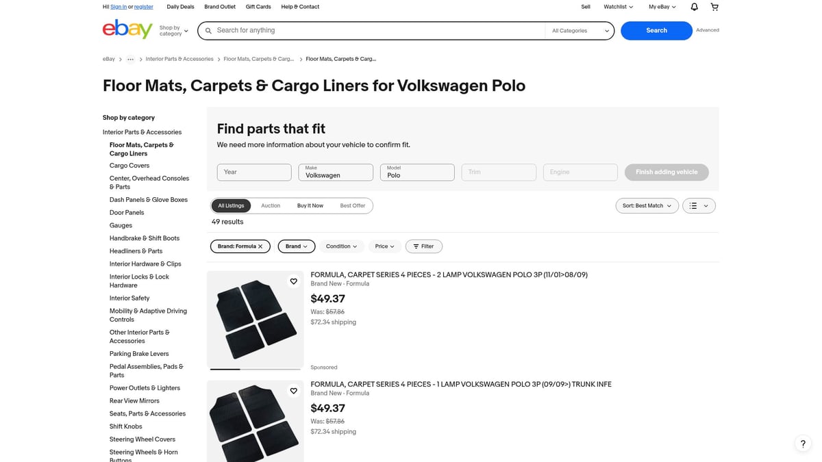 Top 7 Polo Car Floor Mats for Ultimate Protection in 2025 - Formula All-Weather Mats