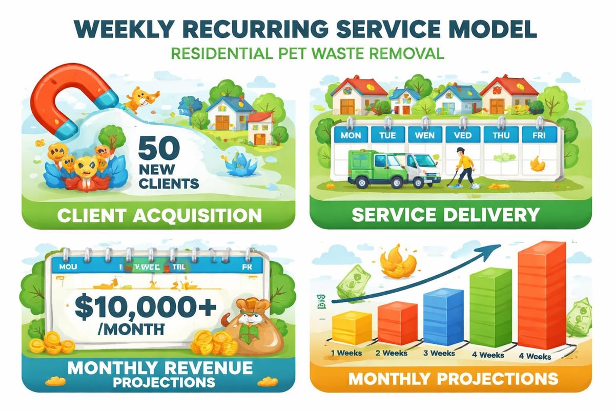 Pet waste removal business revenue model