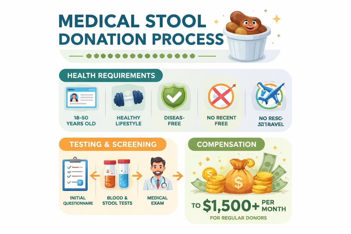 Medical stool donation process