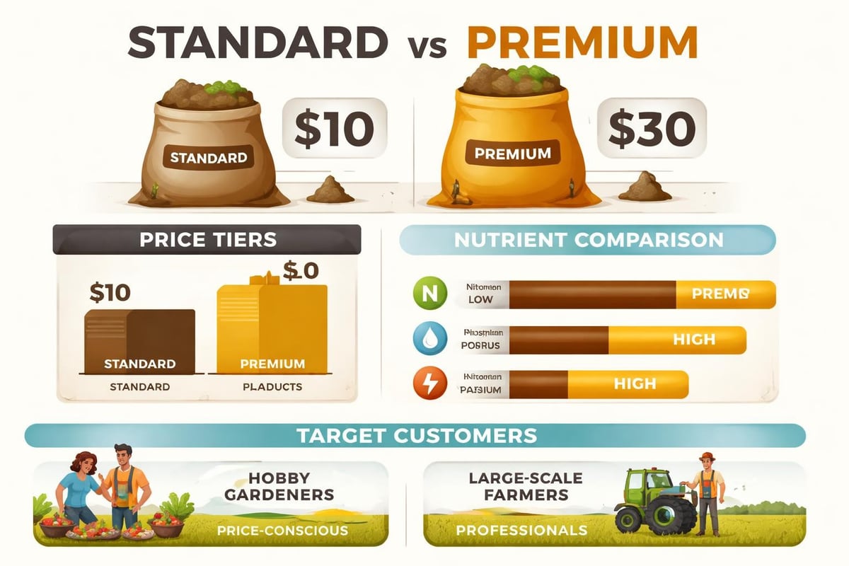 Premium manure market comparison