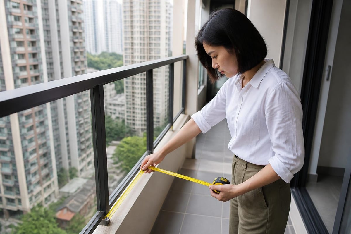 Measuring outdoor space for furniture
