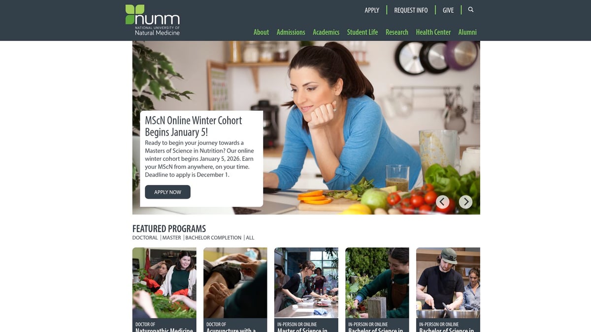 7 Outstanding Naturopathic Colleges to Explore in 2026 - National University of Natural Medicine (NUNM)