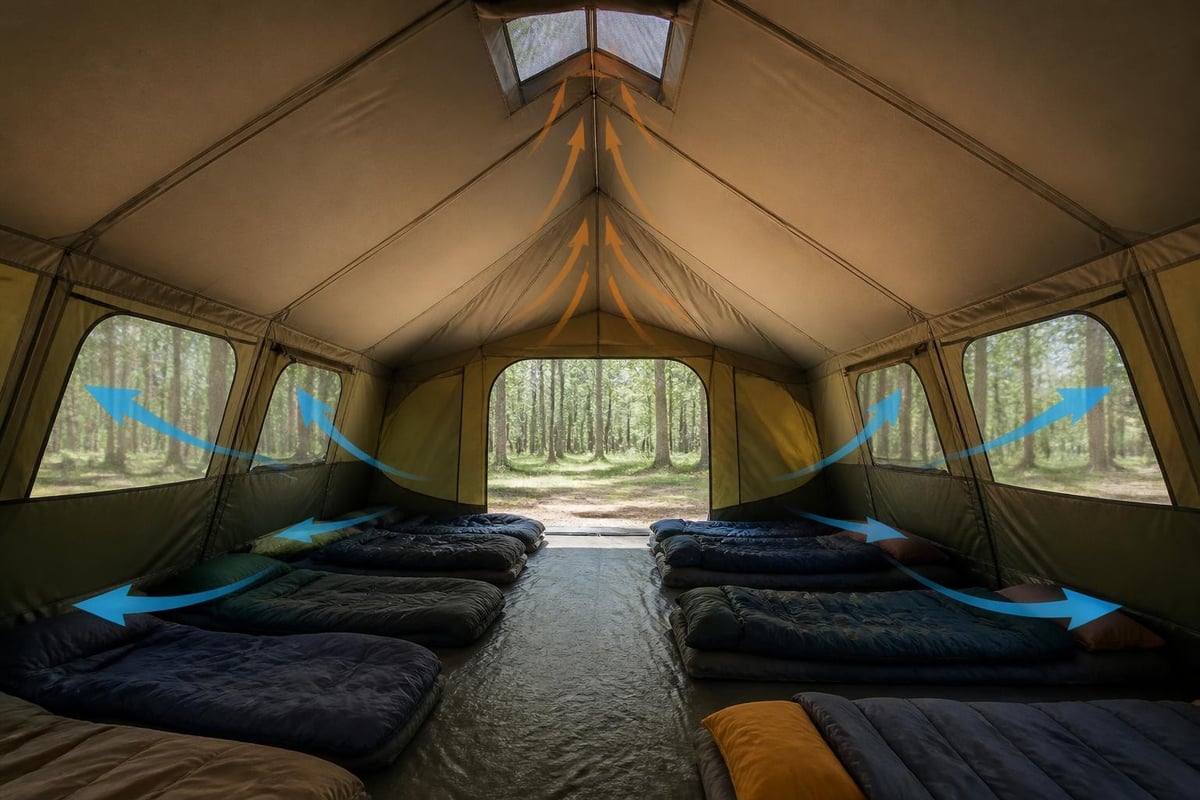 Tent ventilation systems