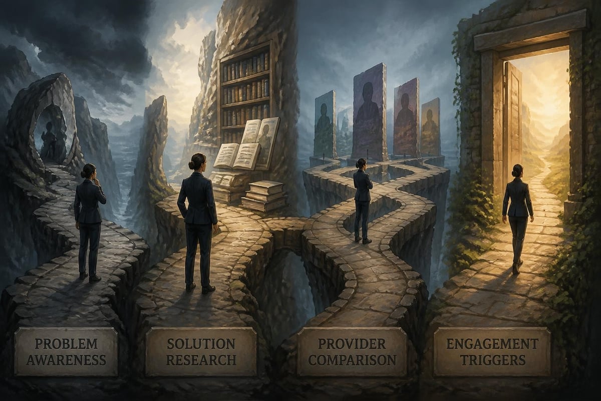 Strategic website visitor journey