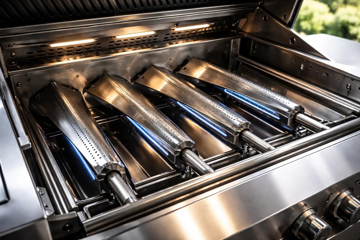 Gas grill firebox engineering