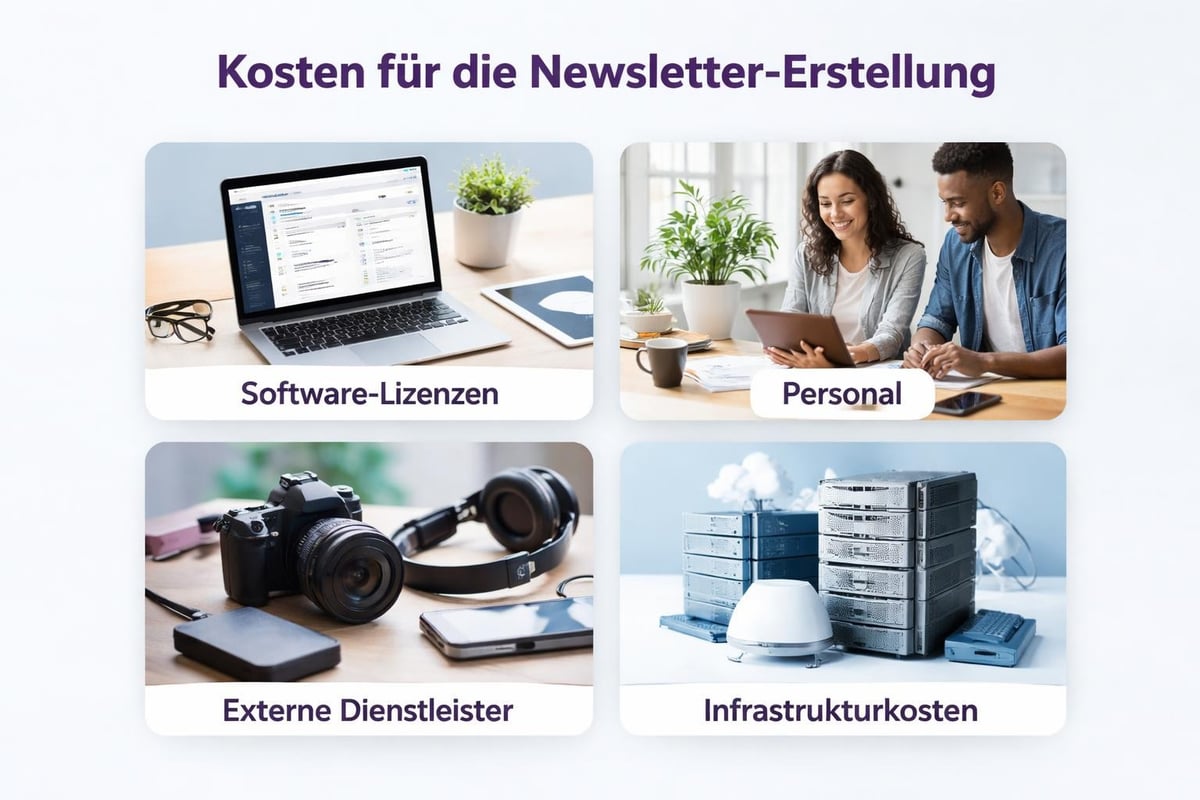 Newsletter-Kostenkomponenten