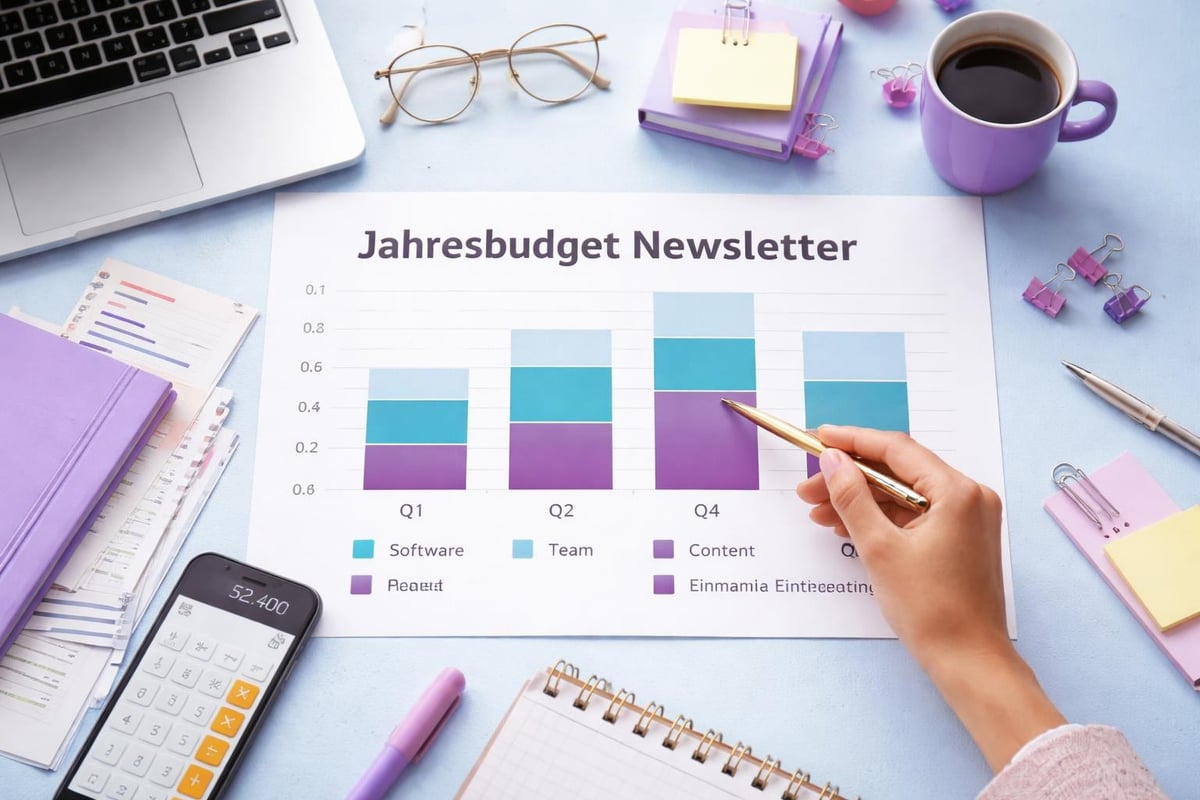 Newsletter-Budgetplanung